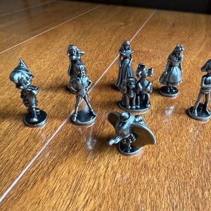 2001 Monopoly Disney Edition Game Replacement Pieces – Movers Tokens Set Of 8.